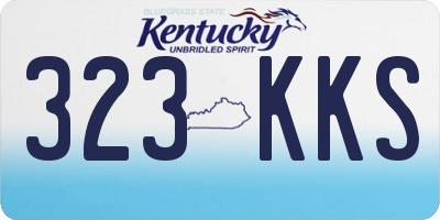 KY license plate 323KKS