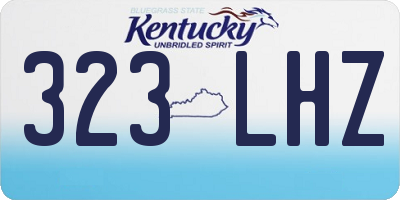 KY license plate 323LHZ