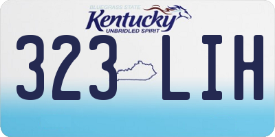KY license plate 323LIH