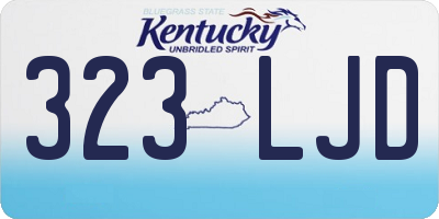 KY license plate 323LJD