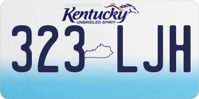 KY license plate 323LJH