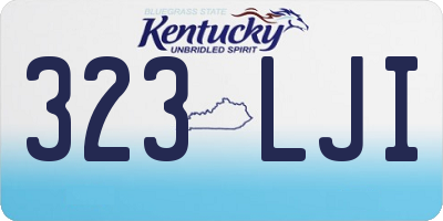 KY license plate 323LJI