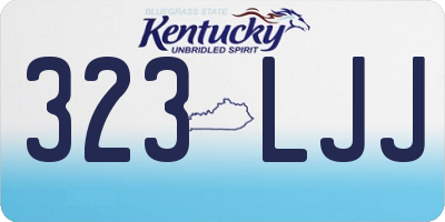 KY license plate 323LJJ