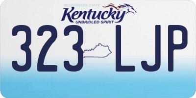 KY license plate 323LJP