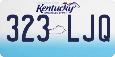 KY license plate 323LJQ