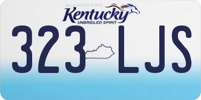 KY license plate 323LJS