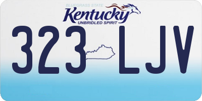 KY license plate 323LJV