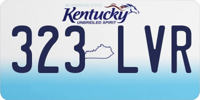 KY license plate 323LVR