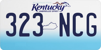 KY license plate 323NCG