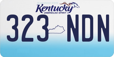 KY license plate 323NDN
