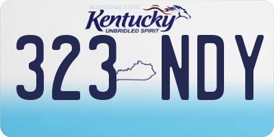KY license plate 323NDY