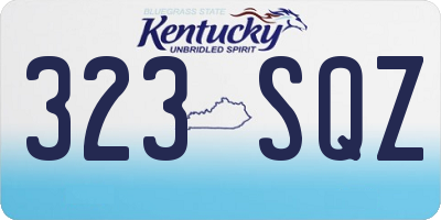 KY license plate 323SQZ