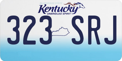 KY license plate 323SRJ