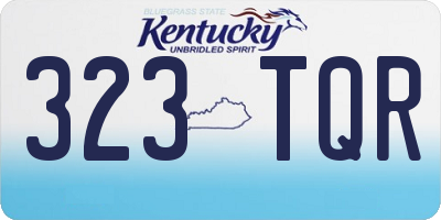 KY license plate 323TQR