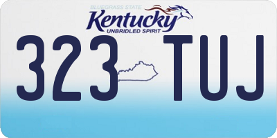 KY license plate 323TUJ