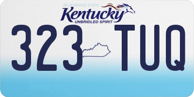 KY license plate 323TUQ