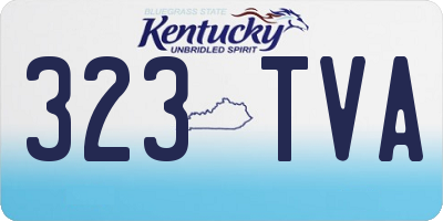 KY license plate 323TVA