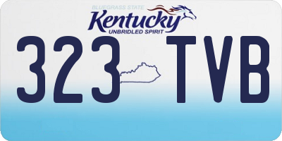 KY license plate 323TVB