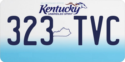 KY license plate 323TVC