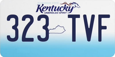 KY license plate 323TVF