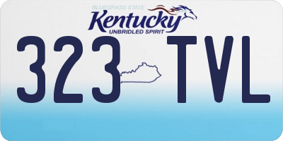KY license plate 323TVL