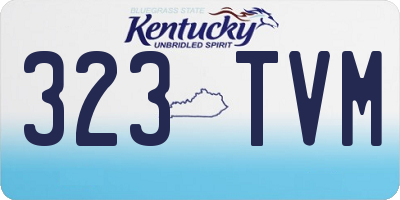 KY license plate 323TVM