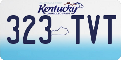 KY license plate 323TVT