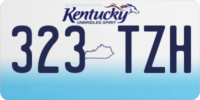 KY license plate 323TZH
