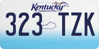 KY license plate 323TZK
