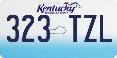 KY license plate 323TZL