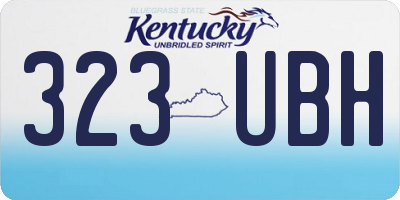 KY license plate 323UBH