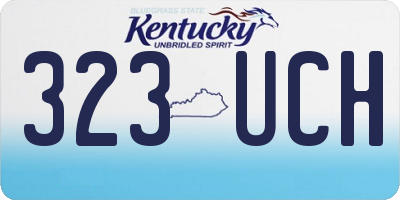 KY license plate 323UCH