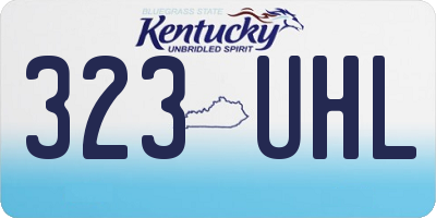 KY license plate 323UHL
