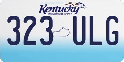 KY license plate 323ULG