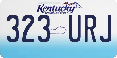 KY license plate 323URJ