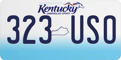 KY license plate 323USO