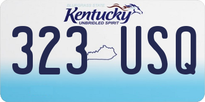 KY license plate 323USQ