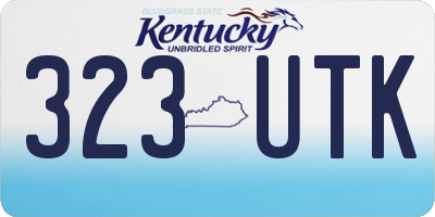 KY license plate 323UTK