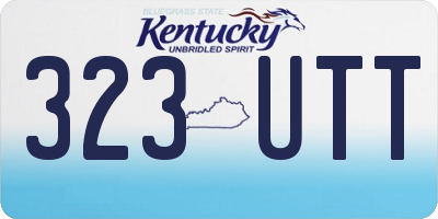 KY license plate 323UTT