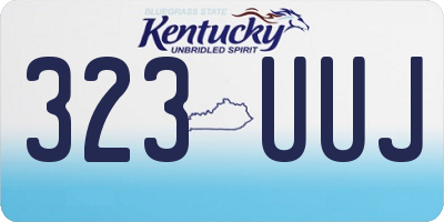 KY license plate 323UUJ