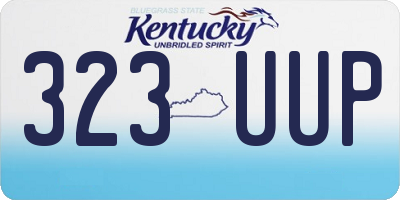 KY license plate 323UUP