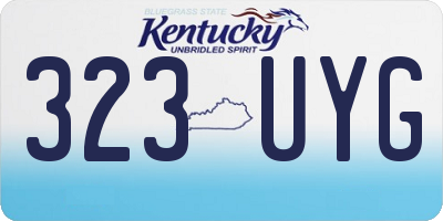 KY license plate 323UYG