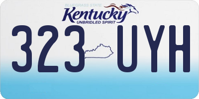 KY license plate 323UYH