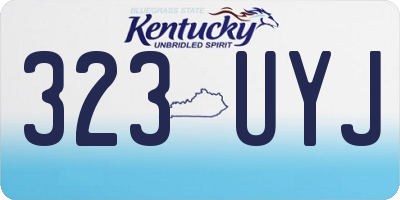 KY license plate 323UYJ