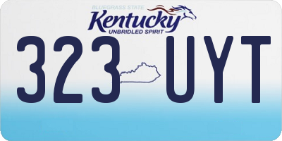 KY license plate 323UYT