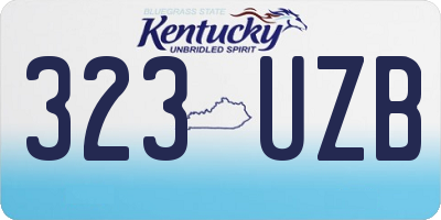 KY license plate 323UZB
