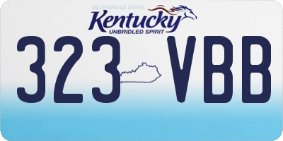 KY license plate 323VBB
