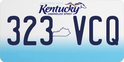KY license plate 323VCQ