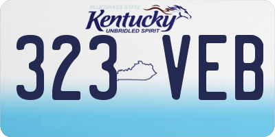 KY license plate 323VEB