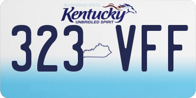 KY license plate 323VFF